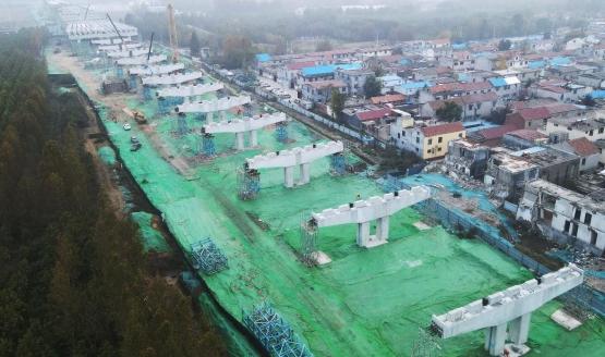 建設再提速！中建八二濟寧共青團路北延高鐵連接線項目完成主線蓋梁施工
